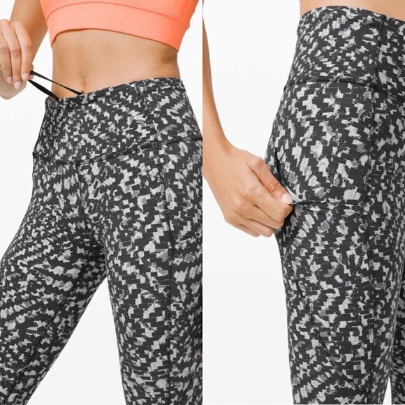 Lululemon Fast & Free Tight II 25" Non-Reflective Nulux
Pace Lace Graphite Grey - Picture 2 of 8